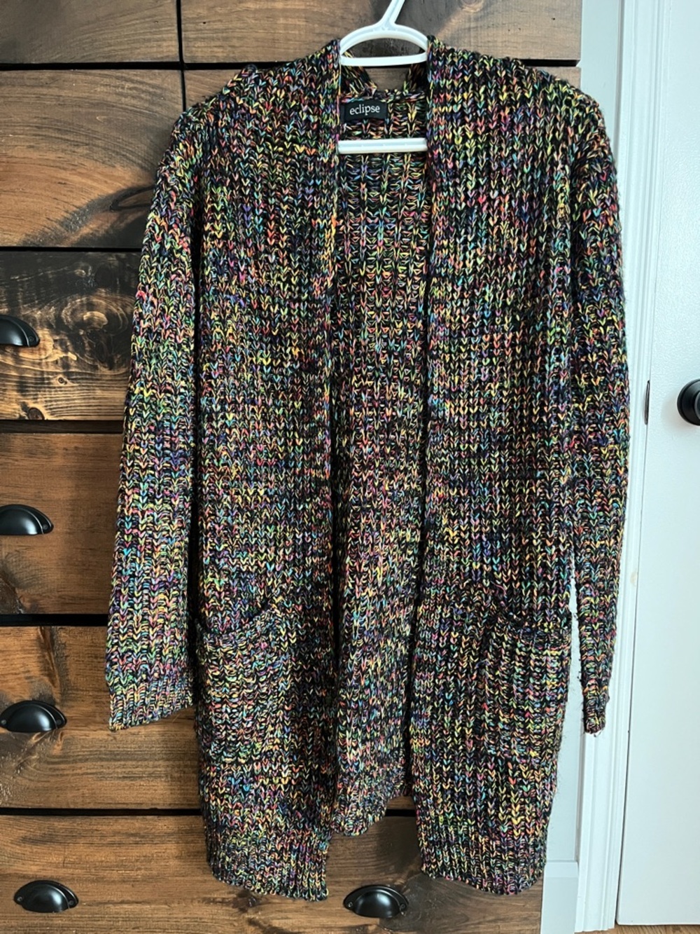 Eclipse Multicolor Chunky Knit Cardigan